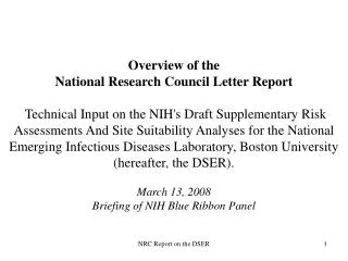 NRC Committee Membership
