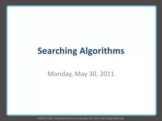 Searching Algorithms