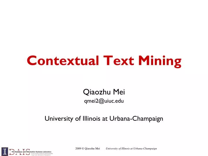 contextual text mining