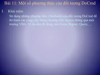 b i 11 m t s ph ng th c c a i t ng docmd