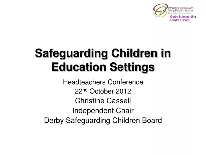 safeguarding children in education settings