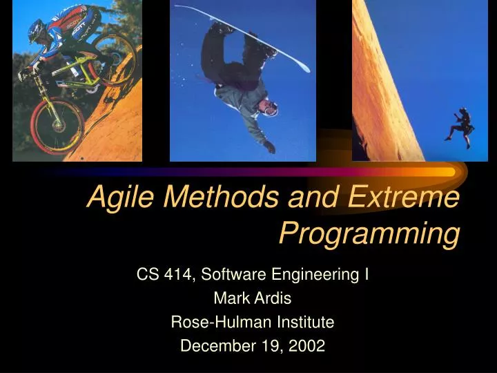 agile methods and extreme programming