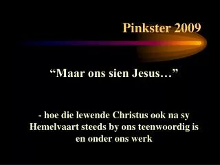 pinkster 2009