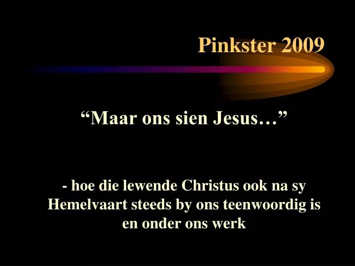 pinkster 2009