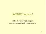 WEB1P Lecture 2 - slide 1