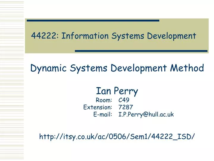 44222 information systems development