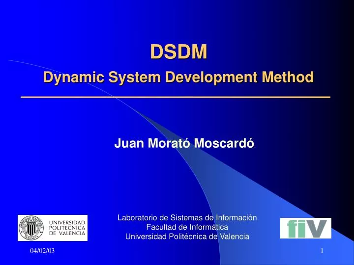 dsdm dynamic system development method