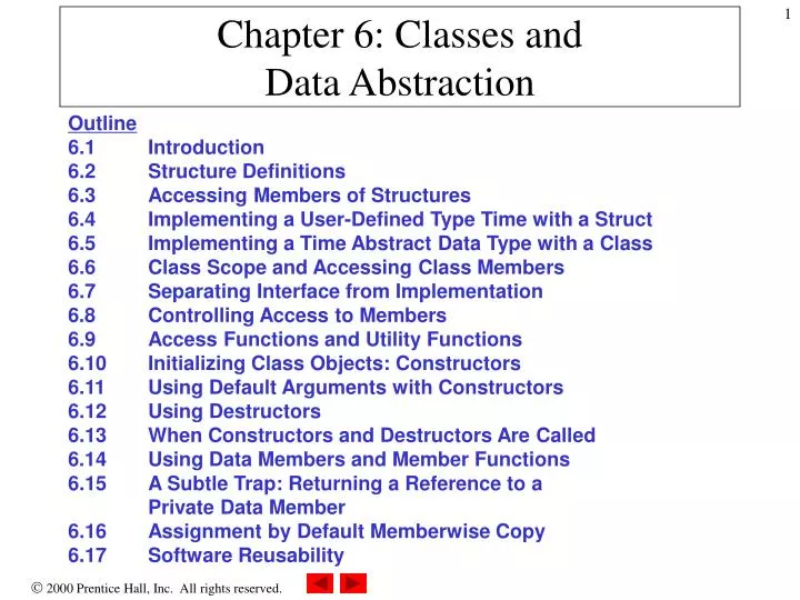 chapter 6 classes and data abstraction