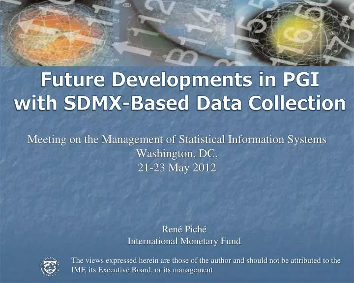 future developments in pgi with sdmx based data collection