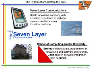 The Organisations (Before the TCS)