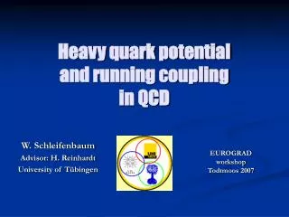 Heavy quark potential and running coupling in QCD
