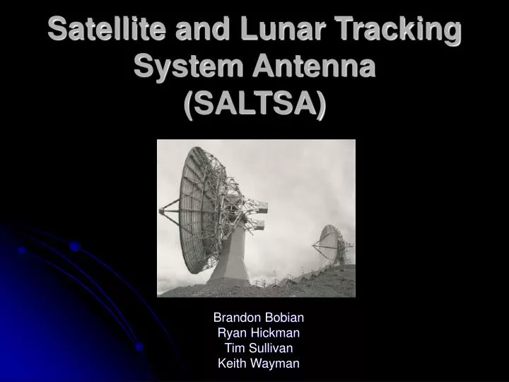 satellite and lunar tracking system antenna saltsa