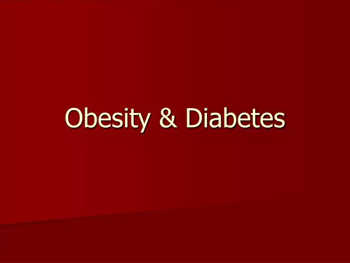 obesity diabetes