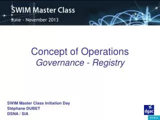 Concept of Operations Governance - Registry
