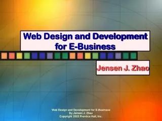 Web Design and Development for E-Business