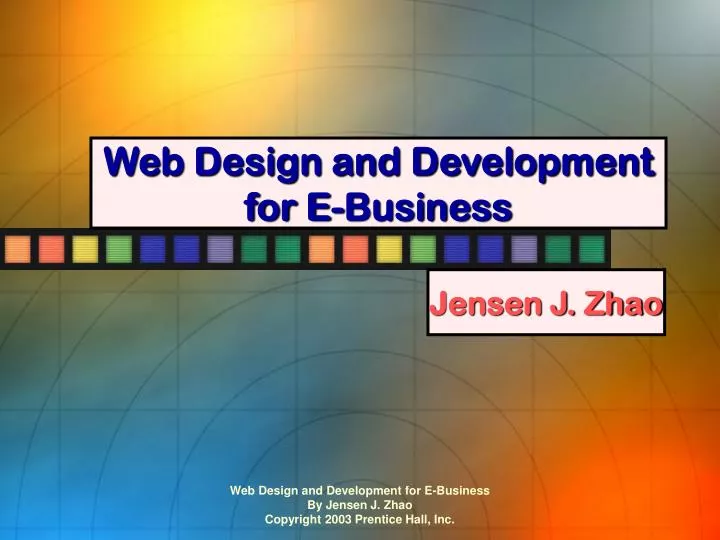 web design and development for e business