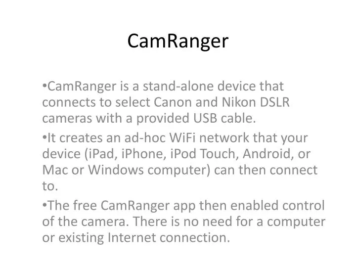 camranger