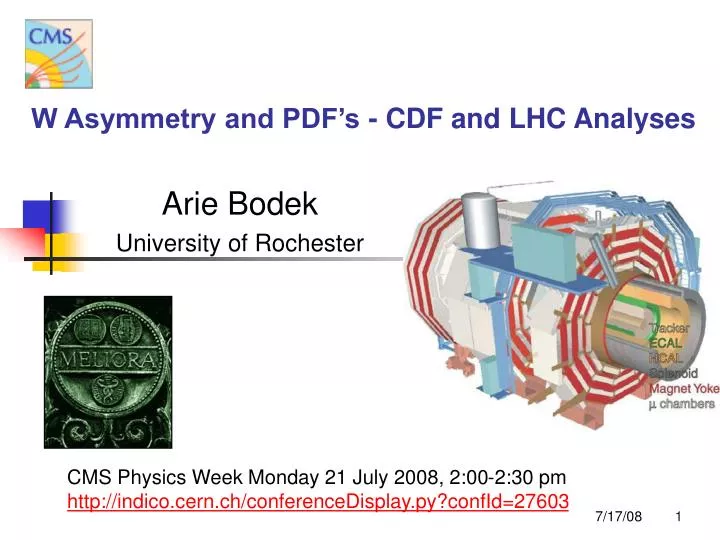 w asymmetry and pdf s cdf and lhc analyses