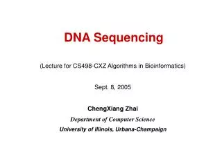 DNA Sequencing