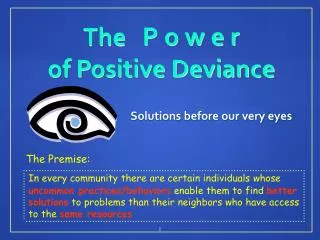The P o w e r of Positive Deviance