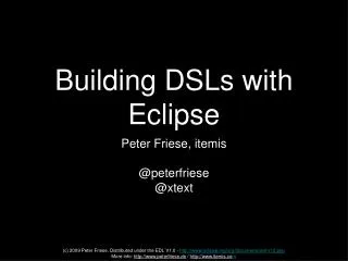 Building DSLs with Eclipse