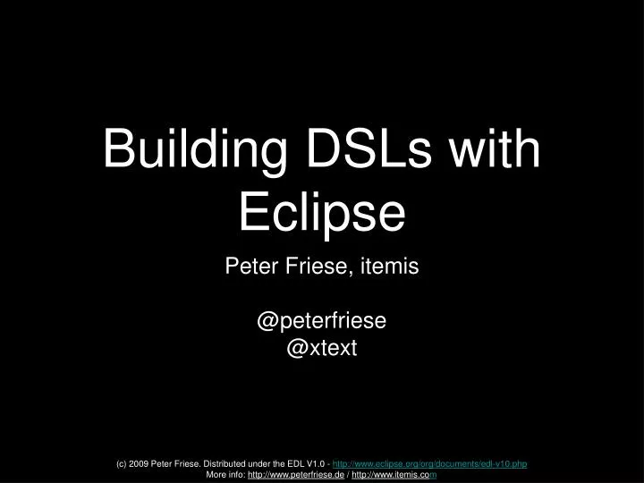 building dsls with eclipse