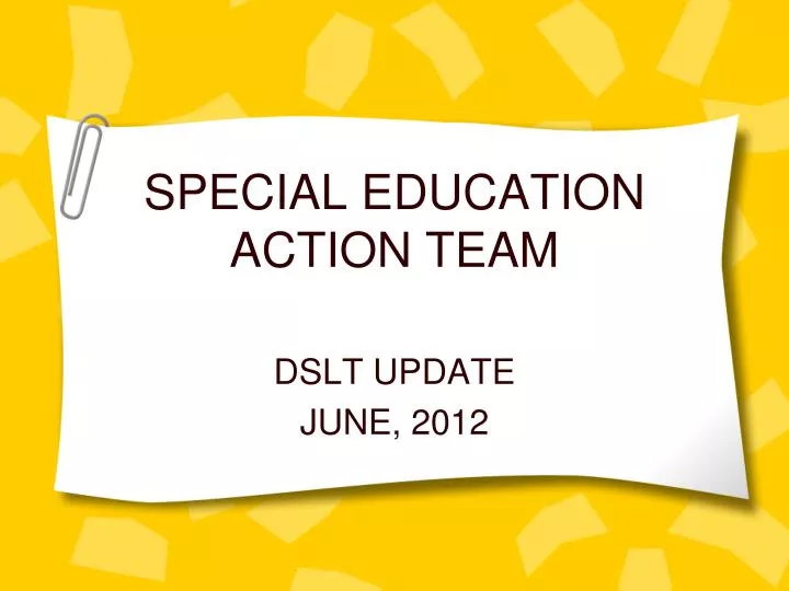 special education action team