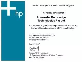 The HP Developer &amp; Solution Partner Program