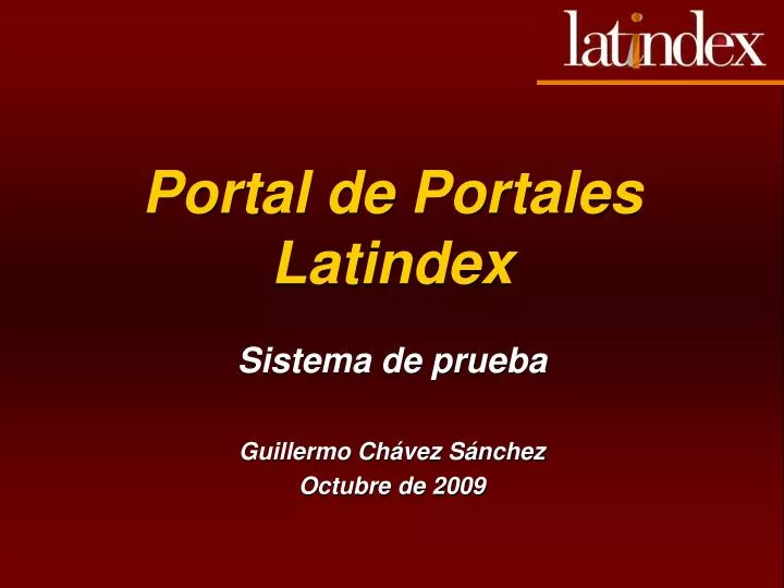 portal de portales latindex