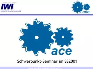 schwerpunkt seminar im ss2001