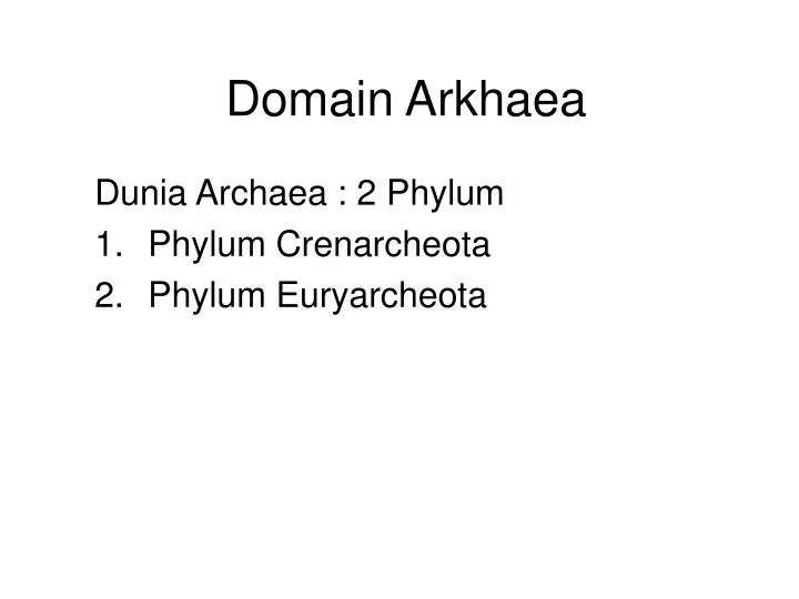 domain arkhaea