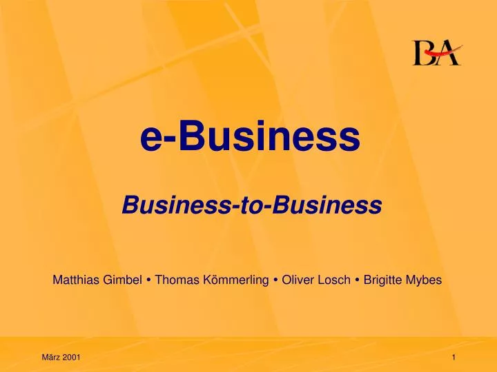 e business business to business