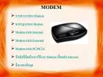 MODEM - slide 1