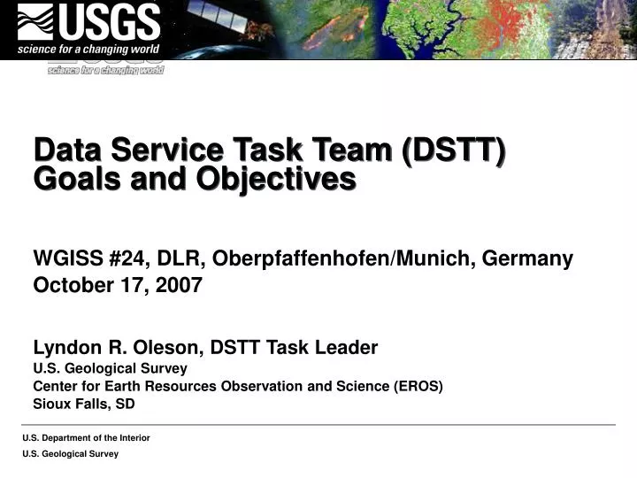 data service task team dstt goals and objectives