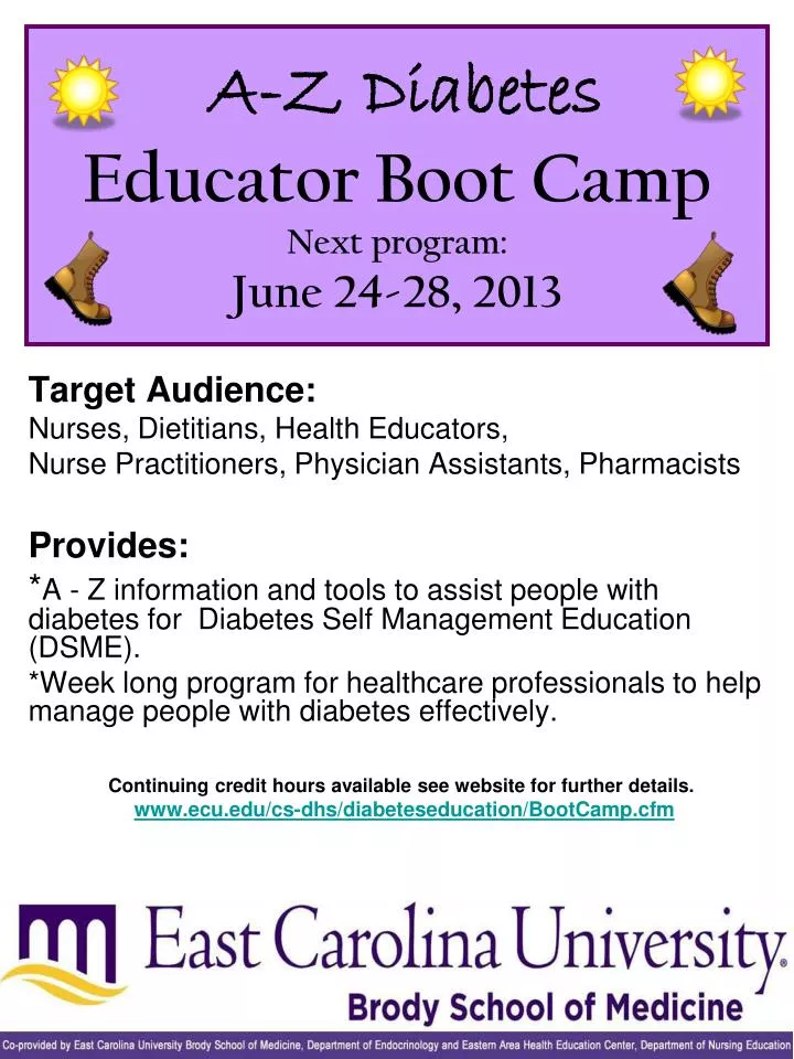 a z diabetes educator boot camp next program june 24 28 2013