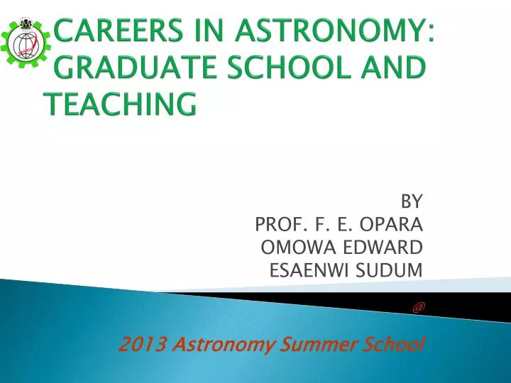 careers in astronomy graduate school and teaching