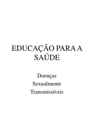 educa o para a sa de