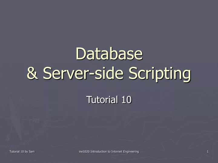 database server side scripting