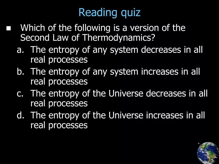 reading quiz