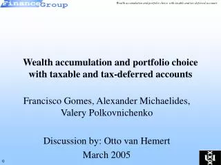 Wealth accumulation and portfolio choice with taxable and tax-deferred accounts