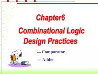 chapter6 combinational logic design practices