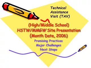 (High/Middle School) HSTW/MMGW Site Presentation ( Month Date, 2006)