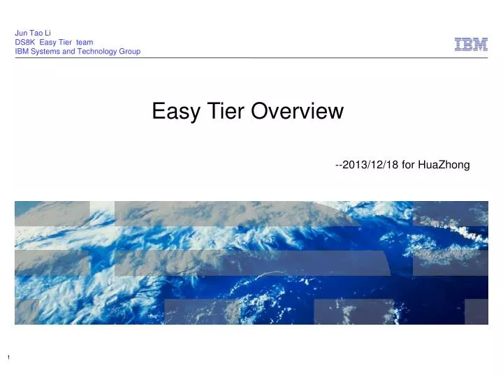 easy tier overview 2013 12 18 for huazhong