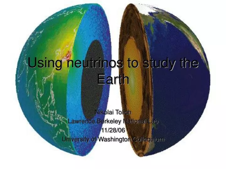 using neutrinos to study the earth