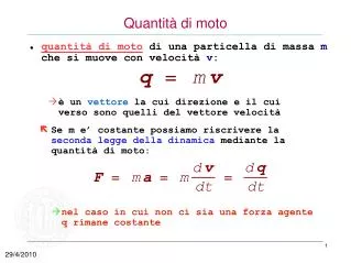 quantit di moto