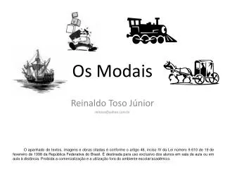 os modais