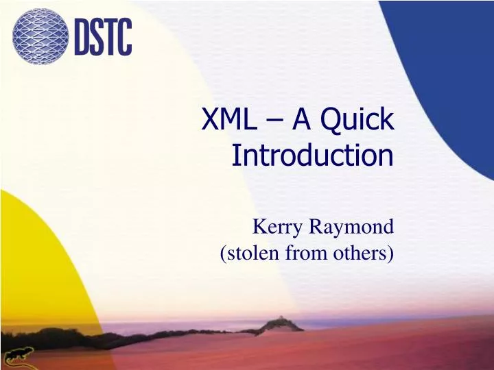 xml a quick introduction
