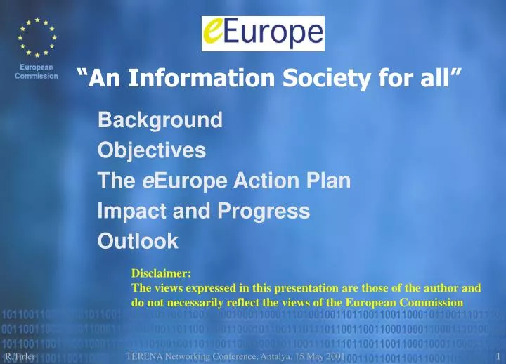 background objectives the e europe action plan impact and progress outlook