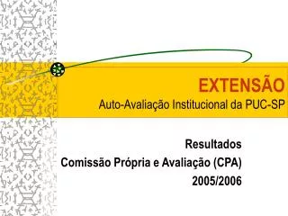 extens o auto avalia o institucional da puc sp