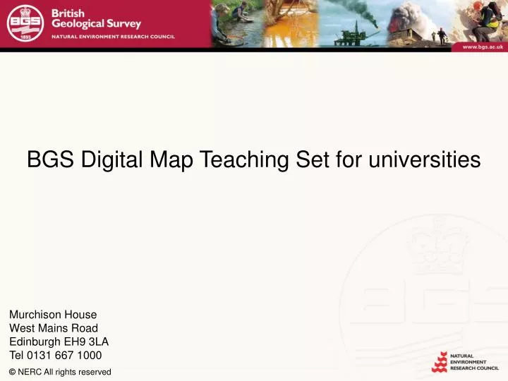 bgs digital map teaching set for universities
